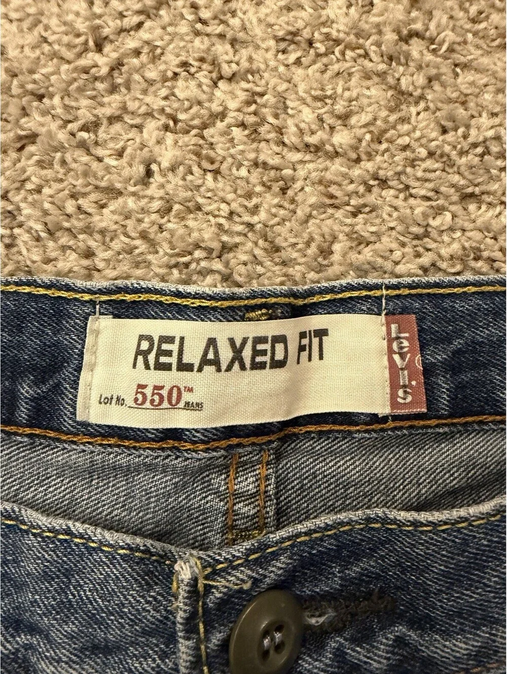 Levi’s 550 Relaxed Fit Men’s Jeans W38 L30 Medium Wash Classic Dad Jeans